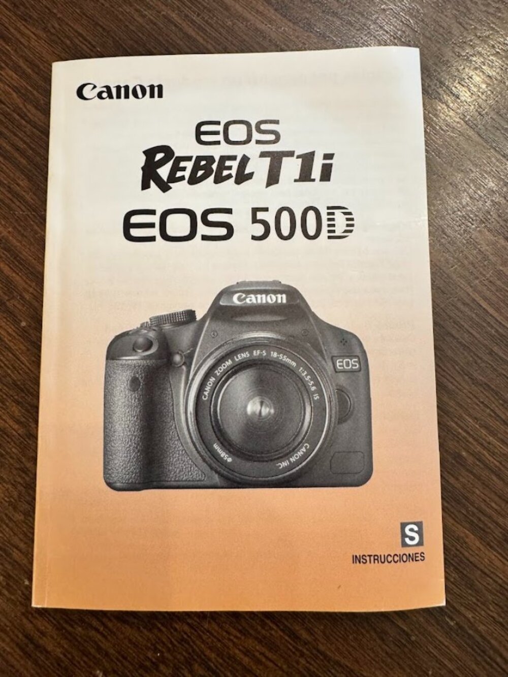 Canon Rebel T1i EOS 500D Instruction Manual User's Guide Spanish Guide